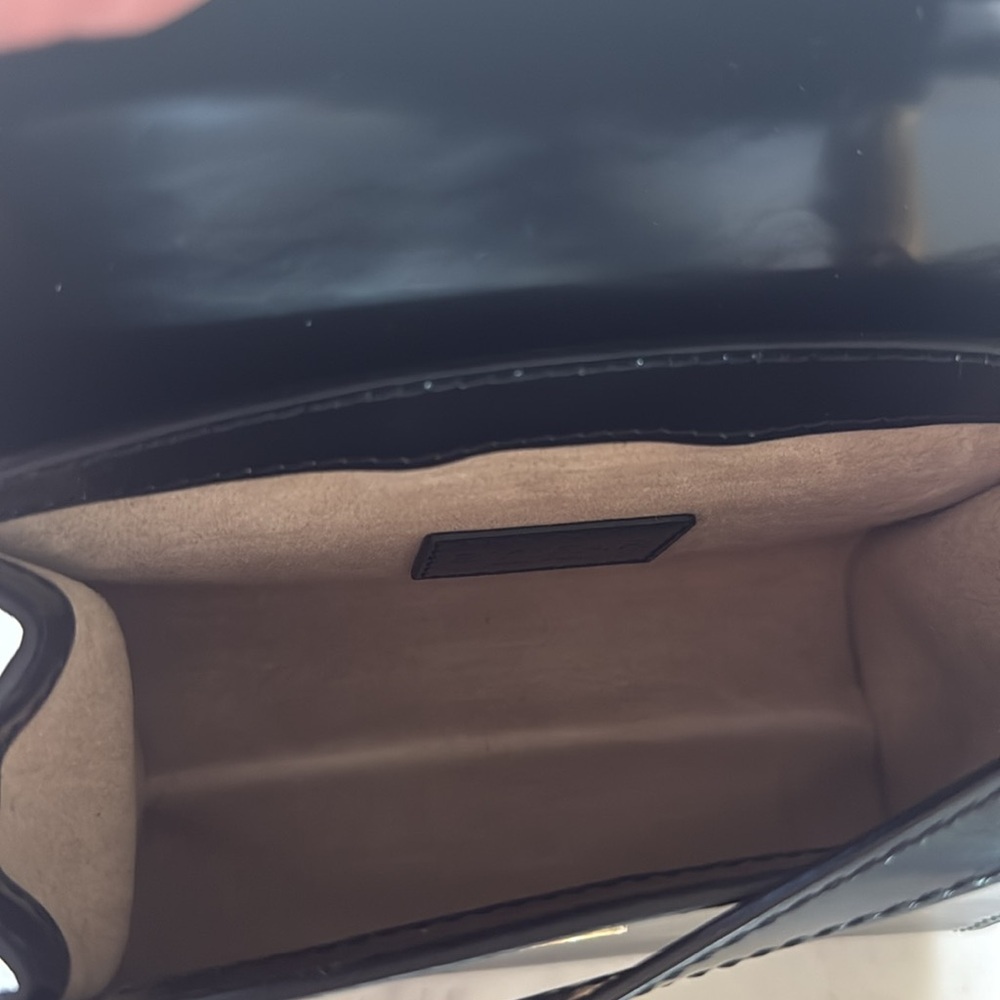 By Far Fran Semi Patent Leather Satchel Black - Picture 6 of 10